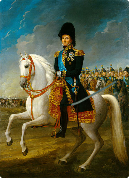 Karl XIV Johan, king of Sweden and Norway, painted by Fredric Westin